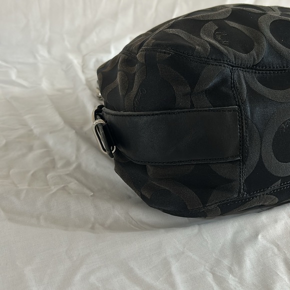 Coach Mia Opt Art Sateen Maggie Shoulder Bag Black #15757 - Picture 8 of 13
